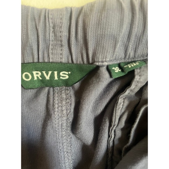 Orvis Blue Medium Weight Elastic Drawstring Shorts 38 - Picture 3 of 3
